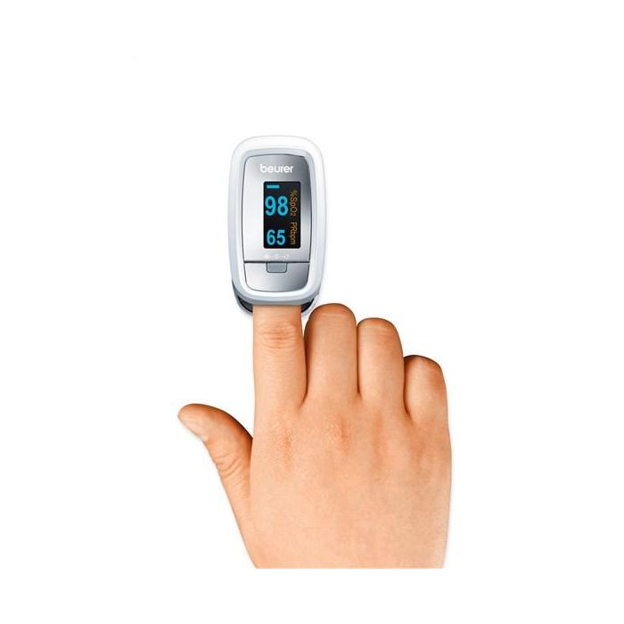 Beurer PO-30 Pulsioxímetro para Medición de Oxígeno en Sangre y Frecuencia Cardíaca, Portátil con Estuche 1 Beurer PO-30 Pulsioxímetro para Medición de Oxígeno en Sangre y Frecuencia Cardíaca, Portátil con Estuche 1