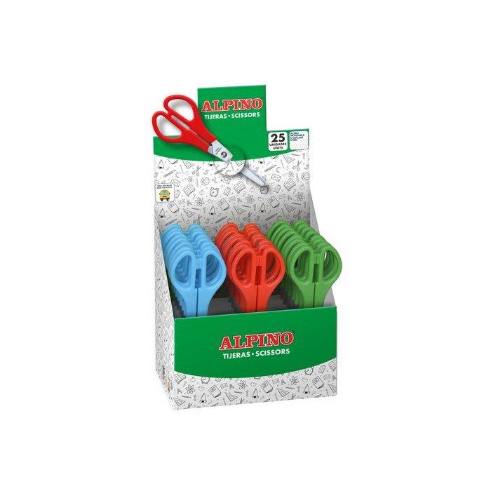 Tijeras Escolares Clipper Expositor De 25