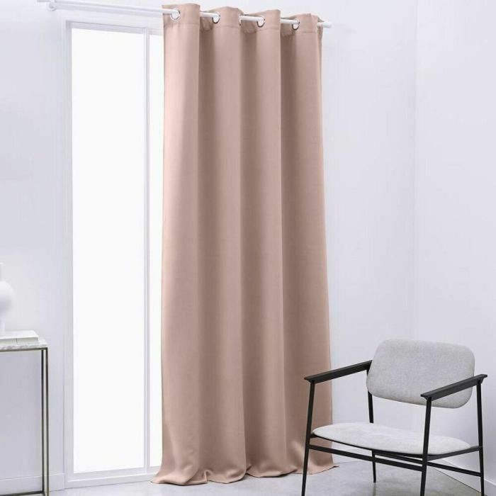 Today Cortina Opaca Lisa Essential con Ojales de Poliéster, Rosa Arena, 140x240 cm – Perfecta para Bloquear la Luz 1 Today Cortina Opaca Lisa Essential con Ojales de Poliéster, Rosa Arena, 140x240 cm – Perfecta para Bloquear la Luz 1