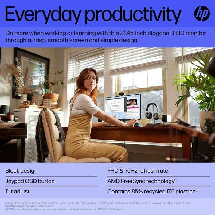 HP V22v G5 FHD Monitor 20 HP V22v G5 FHD Monitor 20
