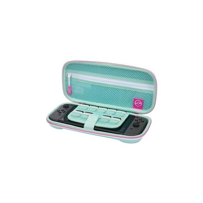 Power A NSCS0125-01 Estuche Protector Compacto para Nintendo Switch OLED, Switch y Switch Lite con Soporte de Juego y Almacenamiento para Tarjetas 4
