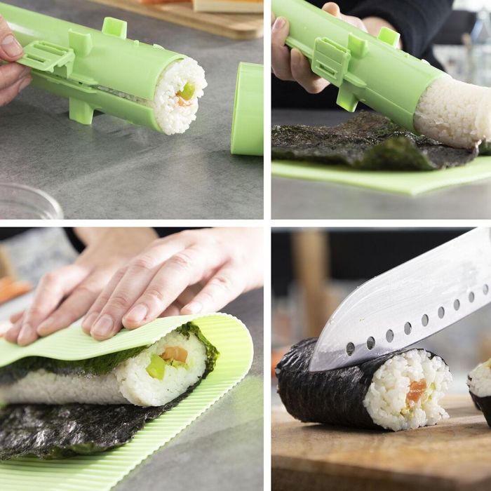Set de Sushi con Recetas Suzooka InnovaGoods 3 Piezas 6 Set de Sushi con Recetas Suzooka InnovaGoods 3 Piezas 6