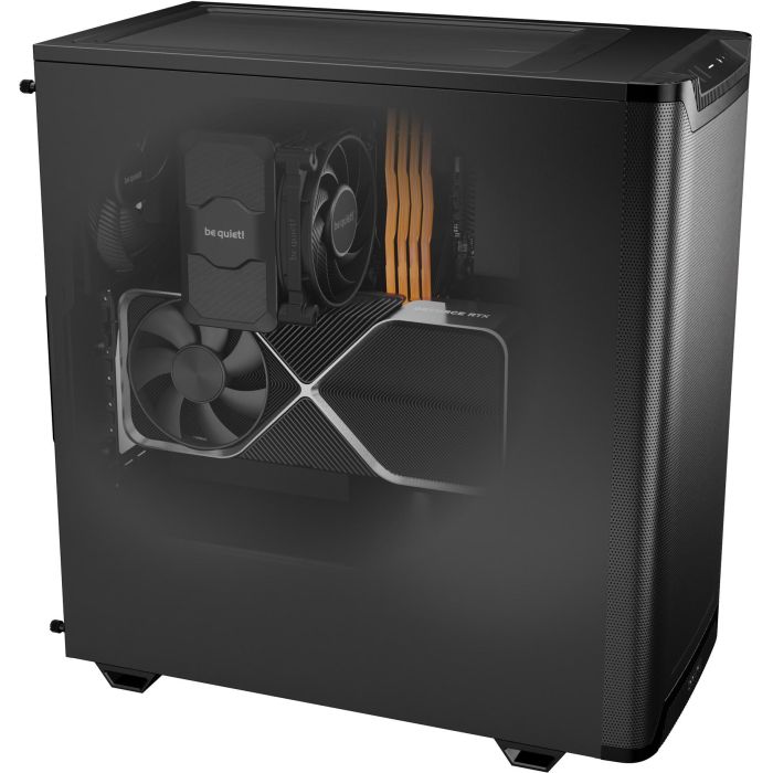 be quiet! PURE BASE 501 Airflow Black Caja PC Midi Tower ATX con 2 Ventiladores 140mm y USB 3.2 Tipo C Negro 4