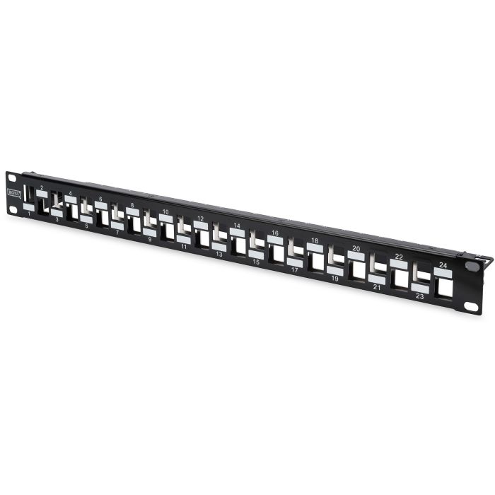 Digitus Patchpanel 1HE 24-Port Modular Blindado Negro