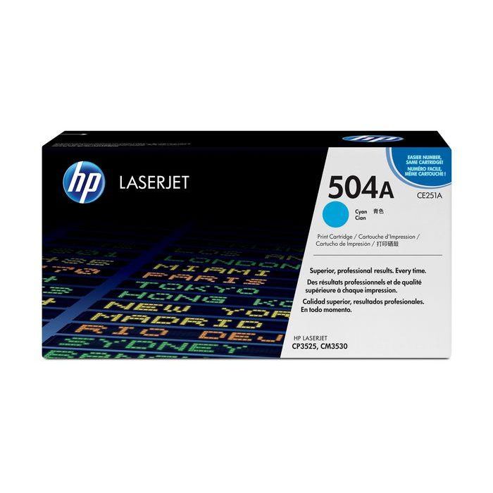 HP 504A Cyan Original LaserJet Toner Cartridge HP 504A Cyan Original LaserJet Toner Cartridge