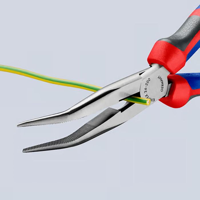 Knipex Alicate de montaje 200 mm, mango ergonómico multicomponente, boca de cigüeña semi-redonda 2 Knipex Alicate de montaje 200 mm, mango ergonómico multicomponente, boca de cigüeña semi-redonda 2