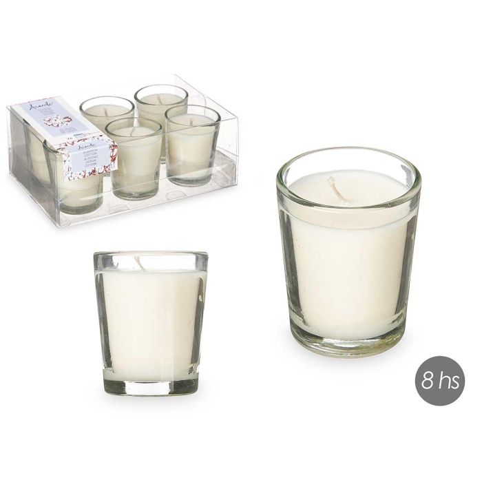 Set 6 Velas Vaso Vidrio Algodon Acorde 16X6CM (12 Unidades) Set 6 Velas Vaso Vidrio Algodon Acorde 16X6CM (12 Unidades)
