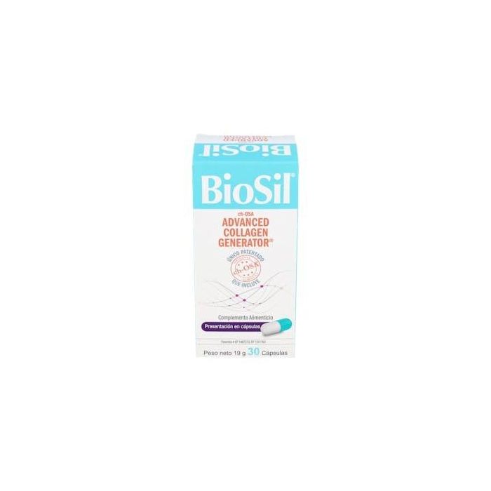 Biosil Generador de Colágeno ch-OSA 30 cápsulas para Piel Radiante, Cabello y Uñas Espléndidas