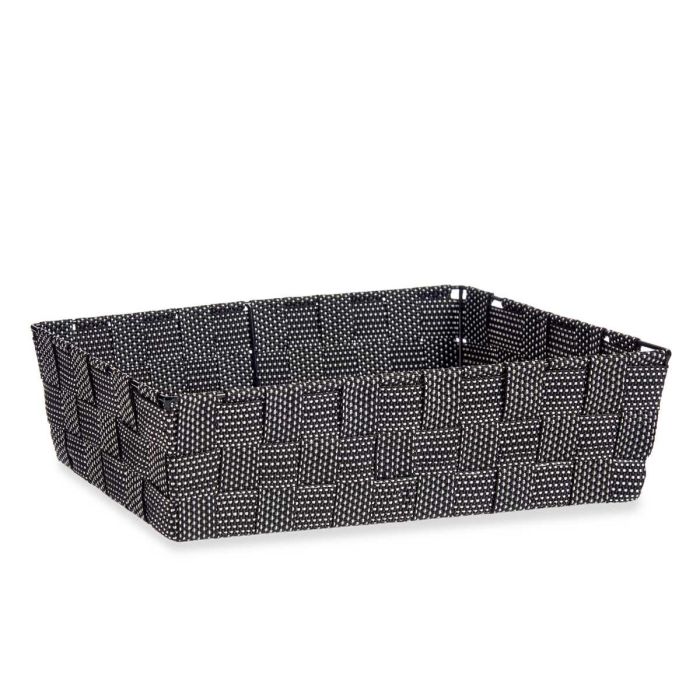 Cesta de tela negra Kipit 34 cm x 21 cm x 8.5 cm, 3.8 l (18 Unidades) 1 Cesta de tela negra Kipit 34 cm x 21 cm x 8.5 cm, 3.8 l (18 Unidades) 1