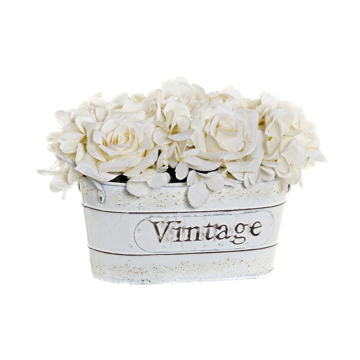 DKD Home Decor Flor Shabby Blanco 15 x 17 x 24 cm (2 Unidades) 0 DKD Home Decor Flor Shabby Blanco 15 x 17 x 24 cm (2 Unidades) 0