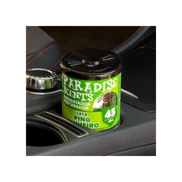 Paradise PER80122 Cs12 Perfumador Ambientador en Lata Tipo Gel con Aroma a Pino, 100 gramos de contenido, hasta 45 días de duración 0 Paradise PER80122 Cs12 Perfumador Ambientador en Lata Tipo Gel con Aroma a Pino, 100 gramos de contenido, hasta 45 días de duración 0