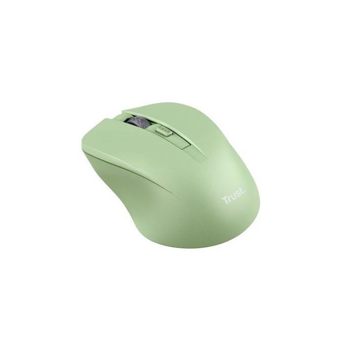Trust Ratón Mydo Silent Wireless 25042, Ratón Óptico Inalámbrico hasta 1800 DPI, Color Verde 1