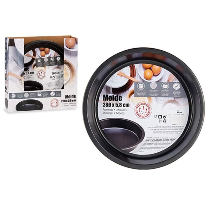 Molde Redondo Metal Kinvara 28 cm Antiadherente para Horno (24 Unidades) 2