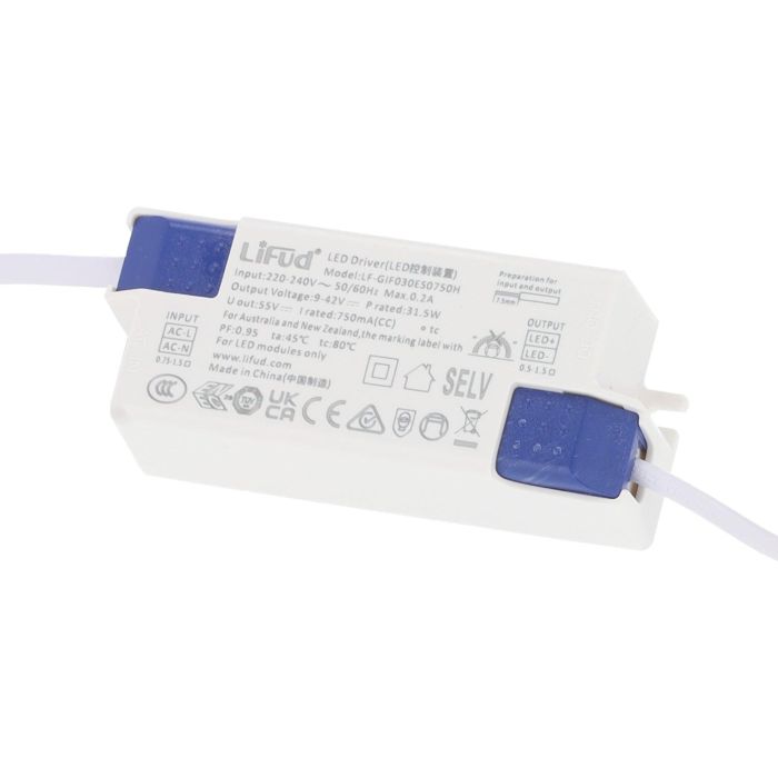 Panel LED 28W 2800Lm 6000ºK 60X30Cm 40.000H Driver Lifud UGR17 [HOPBD3060LIUGR17-CW] 5