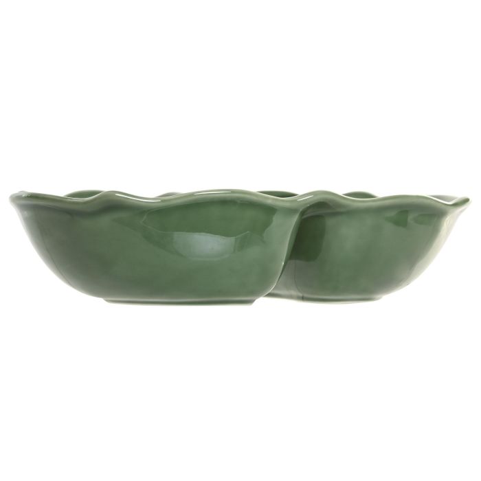 Bol Cottage DKD Home Decor Verde Oscuro 17 x 6.5 x 30 cm 2