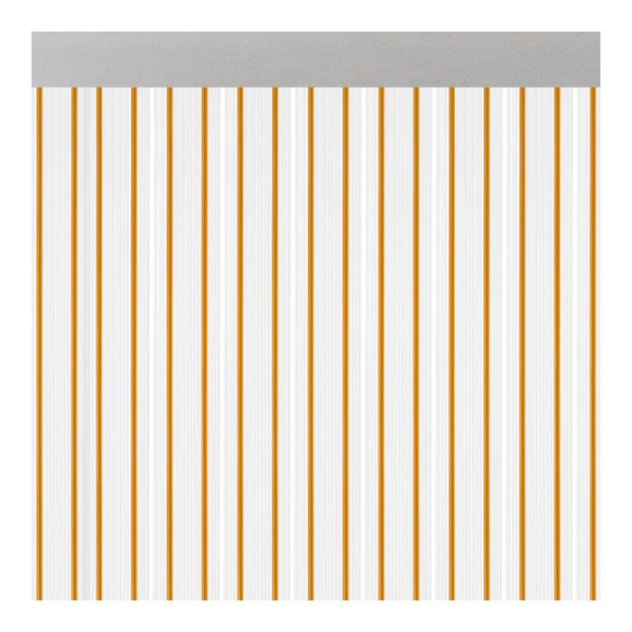 Acudam Cortina para puerta modelo Ferrara transparente color miel 90x210cm m63112