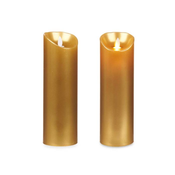 Vela Llama Led Oro 24Cm Acorde (12 Unidades) 1 Vela Llama Led Oro 24Cm Acorde (12 Unidades) 1