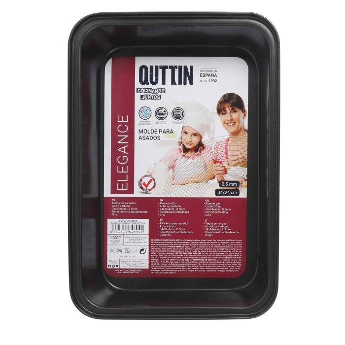 Bandeja rectangular Quttin 34x24 cm 0.5 mm (12 Unidades) 1 Bandeja rectangular Quttin 34x24 cm 0.5 mm (12 Unidades) 1