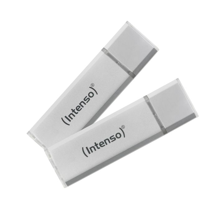 Memoria USB INTENSO 3531490 64 GB 2 Unidades Plata 1