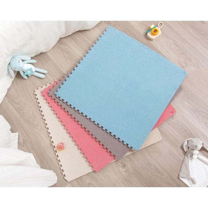 Alfombra de juego 60 x 60 x 1 cm Azul 4 Piezas 3