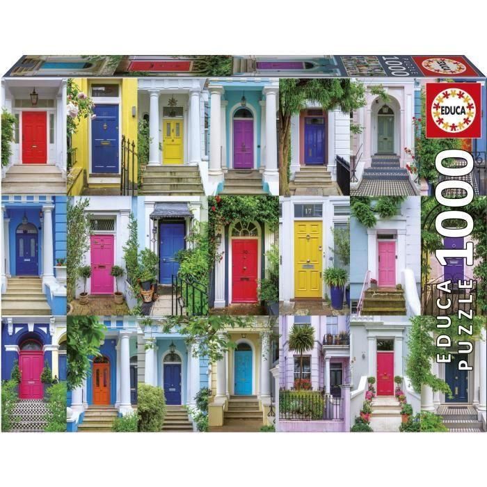 Educa AAAQE72410 Puzzle Puertas de Notting Hill 1000 piezas, temática Arquitectura, 68 x 48 cm 0 Educa AAAQE72410 Puzzle Puertas de Notting Hill 1000 piezas, temática Arquitectura, 68 x 48 cm 0
