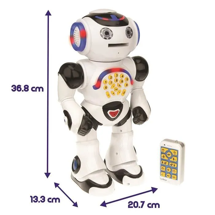 Lexibook Powerman Robot Educativo Interactivo para Jugar y Aprender Bailar Musica Pruebas Educativas Lanzador de Discos para Niños a partir de 4 Años Lexibook Powerman Robot Educativo Interactivo para Jugar y Aprender Bailar Musica Pruebas Educativas Lanzador de Discos para Niños a partir de 4 Años