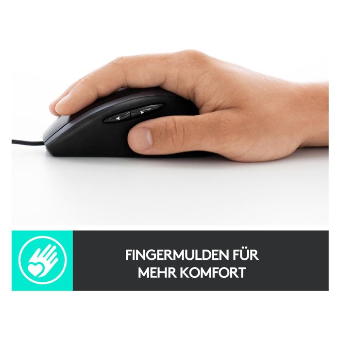 Logitech Ratón USB Avanzado M500s, Negro 6 Logitech Ratón USB Avanzado M500s, Negro 6