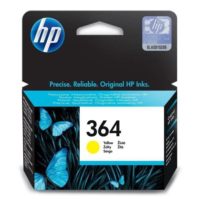Cartucho de tinta amarillo original HP 364 para HP DeskJet 3070A y HP Photosmart 5525/6525 (CB320EE) Cartucho de tinta amarillo original HP 364 para HP DeskJet 3070A y HP Photosmart 5525/6525 (CB320EE)