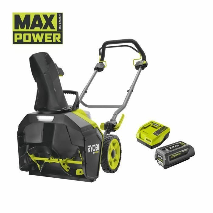 Quitanieves sin escobillas RYOBI 36V - 45 cm - limpieza 25 cm - expulsión máxima 8 m