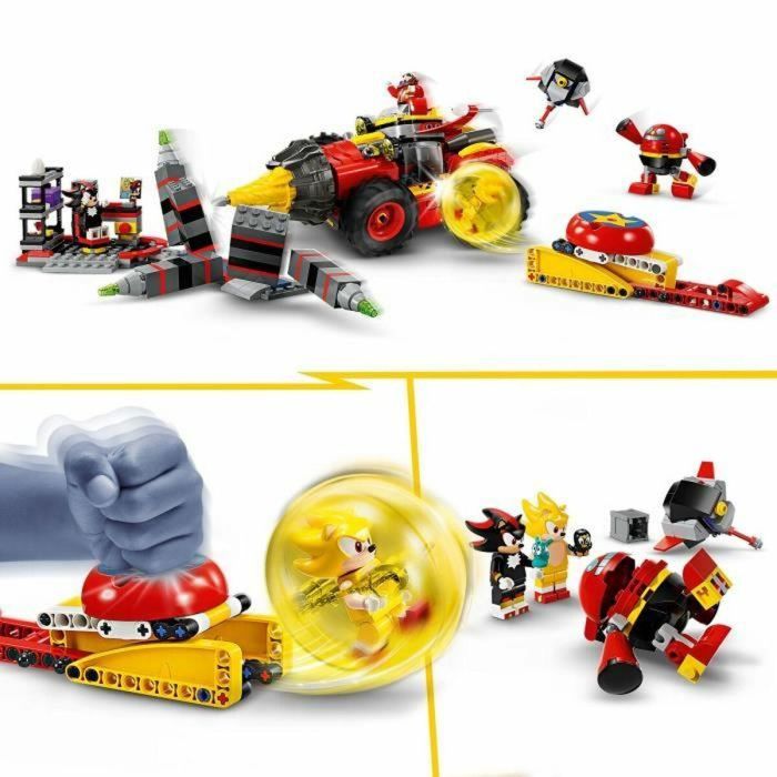 LEGO 76999 Sonic the Hedgehog Super Sonic vs. Egg Drillster, con Shadow y el Dr. Eggman 4