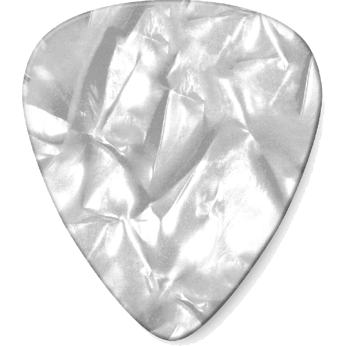 Dunlop Pack 72 Púas Genuine Celluloid Blanco Perlado - Medium 1