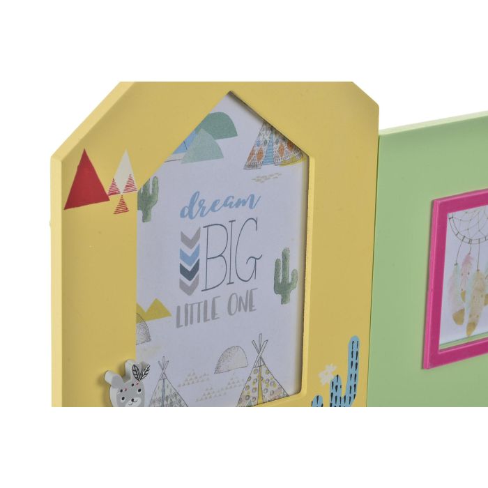 Marco Multifoto Kids DKD Home Decor Amarillo Verde 1.5 x 37 x 30.5 cm (2 Unidades) 1 Marco Multifoto Kids DKD Home Decor Amarillo Verde 1.5 x 37 x 30.5 cm (2 Unidades) 1