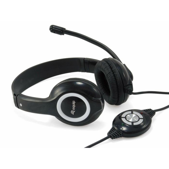 Equip Auricular USB con Micrófono Flexible para Música, Juegos y Videoconferencias 1 Equip Auricular USB con Micrófono Flexible para Música, Juegos y Videoconferencias 1