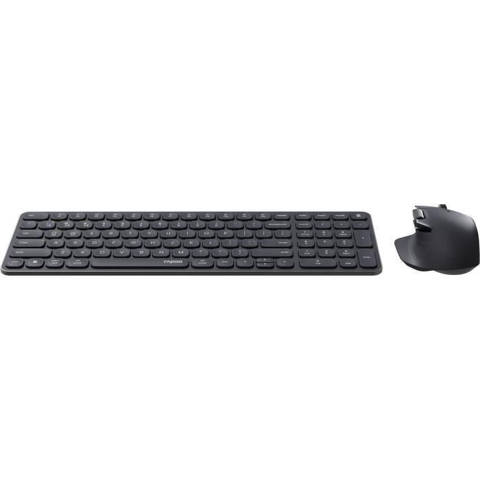 RAPOO 9760M Combo Teclado y Ratón Inalámbrico Ultrafino Gris Oscuro 2 RAPOO 9760M Combo Teclado y Ratón Inalámbrico Ultrafino Gris Oscuro 2