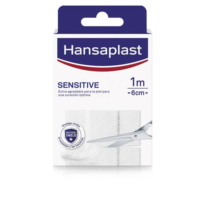Hansaplast Sensitive Apósito en Tira de 1m x 6 cm – Hipoalergénico y Adhesivo Resistente – 1 Unidad