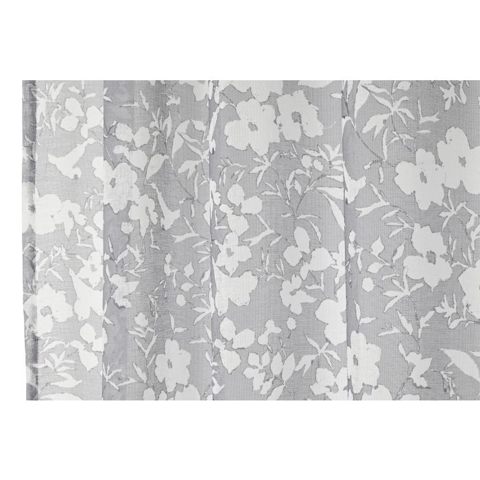 Cortina Romantico DKD Home Decor Gris 260 x 140 cm (2 Unidades) 3