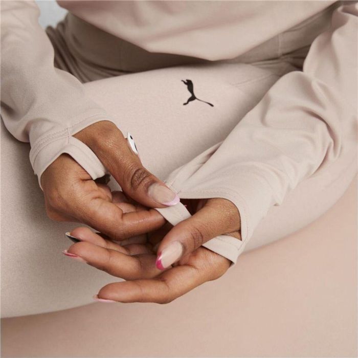 Sudadera sin Capucha Mujer Puma Studio Yogini Lite Salmón 1