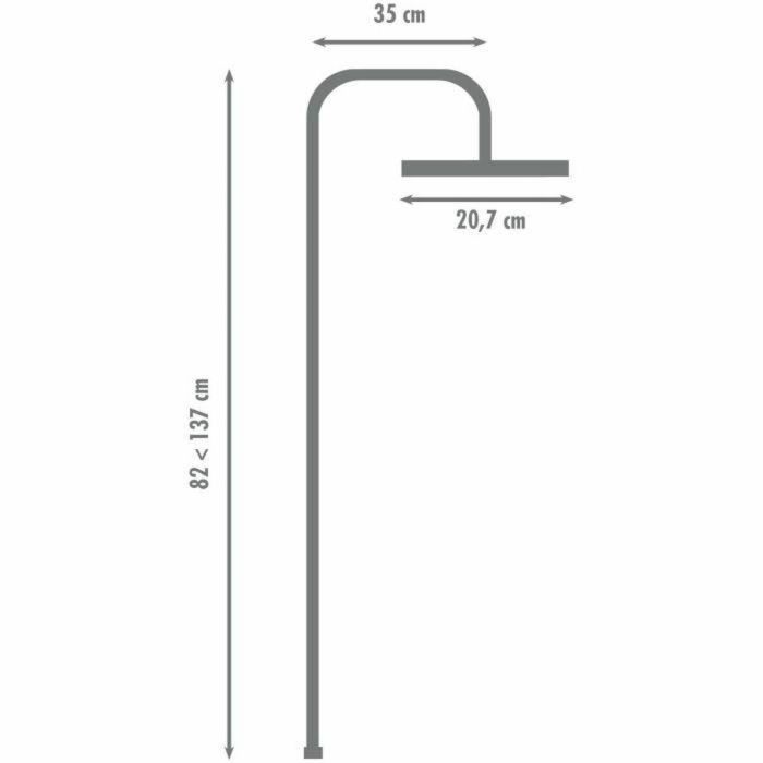 Edouard Rousseau EDO8414194500420 Columna de Ducha HERA sin Grifería - Negro 2