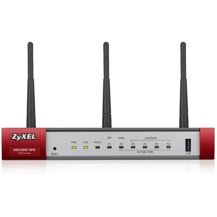 Zyxel USG20W-VPN-EU0101F router inalámbrico Gigabit Ethernet Doble banda (2,4 GHz / 5 GHz) Gris, Rojo 2 Zyxel USG20W-VPN-EU0101F router inalámbrico Gigabit Ethernet Doble banda (2,4 GHz / 5 GHz) Gris, Rojo 2