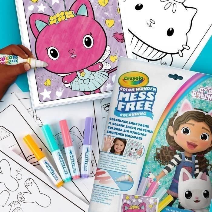 Crayola 75-2861 Color Wonder La Casa de Gabby: Colorear Sin Manchas, Tinta Invisible, 18 Páginas y 4 Rotuladores con Dibujos Secretos 1 Crayola 75-2861 Color Wonder La Casa de Gabby: Colorear Sin Manchas, Tinta Invisible, 18 Páginas y 4 Rotuladores con Dibujos Secretos 1