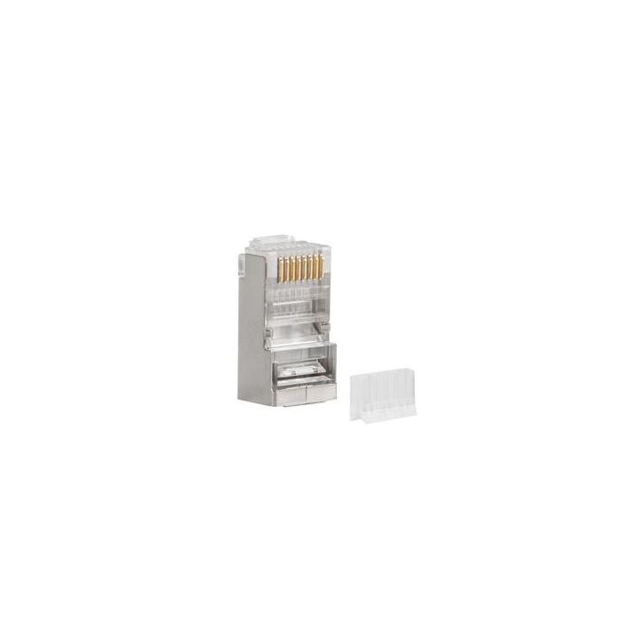 Lanberg PLS-6020 conector RJ-45 Acero inoxidable, Transparente Lanberg PLS-6020 conector RJ-45 Acero inoxidable, Transparente