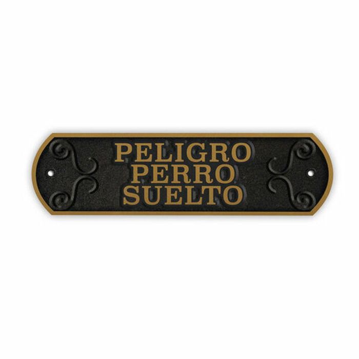 Placa Magnet & Steel Peligro perro Suelto 24 x 7,2 cm 1 Placa Magnet & Steel Peligro perro Suelto 24 x 7,2 cm 1