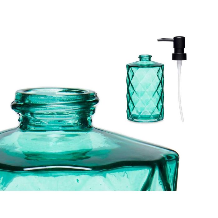 Dispensador Jabon Azul Verdoso Diamante 360 Ml Berilo 9X18CM (12 Unidades) 2 Dispensador Jabon Azul Verdoso Diamante 360 Ml Berilo 9X18CM (12 Unidades) 2