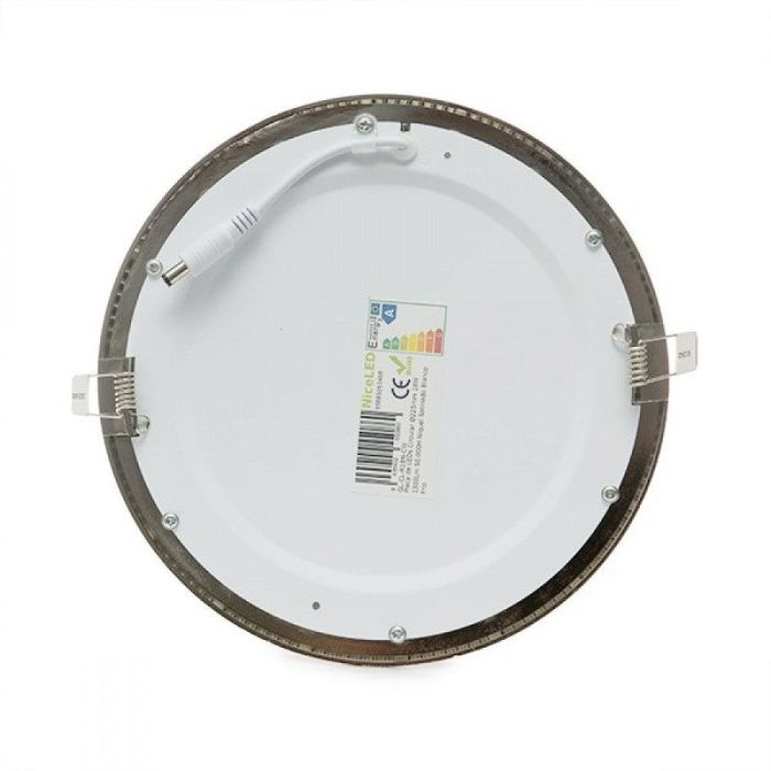 Placa LED 18W 1800Lm 6000ºK Circular Dorado 50.000H [GL-CL-R18N-G-CW]