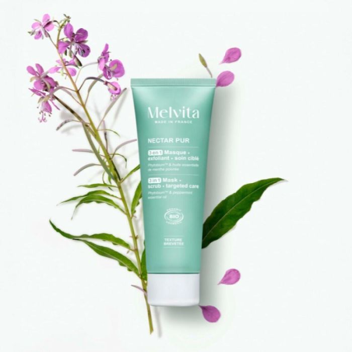 Melvita Nectar Pur Mascarilla Exfoliante 3 en 1 Purificante y Matificante Piel Mixta a Grasa con Menta Piperita 75 ml 3 Melvita Nectar Pur Mascarilla Exfoliante 3 en 1 Purificante y Matificante Piel Mixta a Grasa con Menta Piperita 75 ml 3
