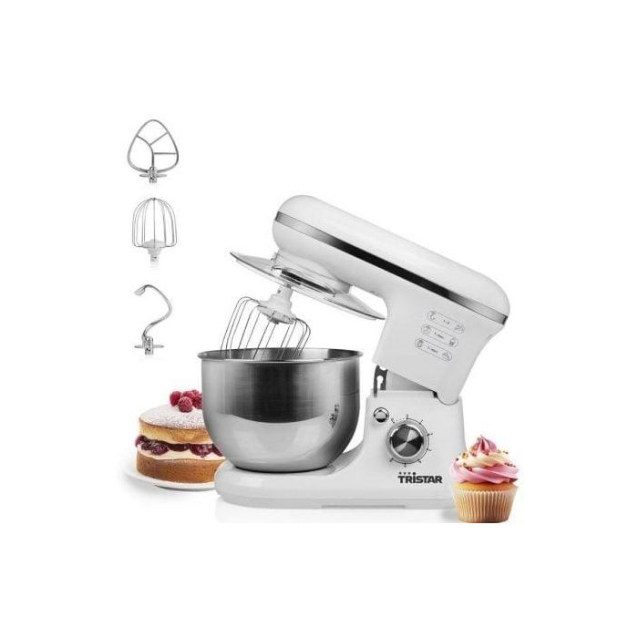 Robot de Cocina Tristar MX-4817 1200 W 1500 W Acero Inoxidable Blanco 5 L 1 Robot de Cocina Tristar MX-4817 1200 W 1500 W Acero Inoxidable Blanco 5 L 1