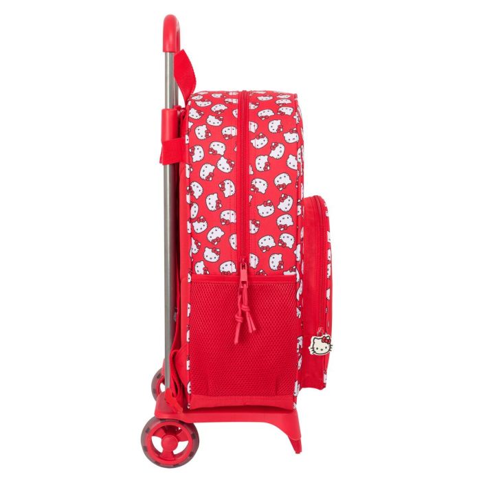 Mochila Escolar con Ruedas Hello Kitty Iconic Blanco Rojo 33 x 42 x 14 cm 1 Mochila Escolar con Ruedas Hello Kitty Iconic Blanco Rojo 33 x 42 x 14 cm 1
