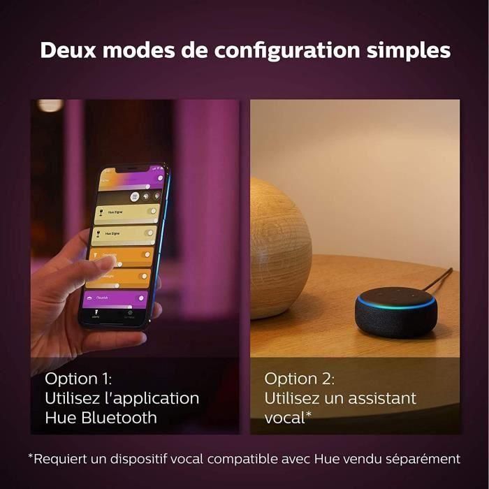 Philips Hue White & Color Ambiance, Bluetooth, White Compatible Iris funciona con Alexa, Google Assistant y Apple HomeKit 1 Philips Hue White & Color Ambiance, Bluetooth, White Compatible Iris funciona con Alexa, Google Assistant y Apple HomeKit 1