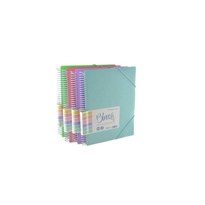 Carpeta Fundas (Tarifario) Office Box Espiral Pp A4 Blush 40 F. Surtido (4 Colores) (Set de 4)
