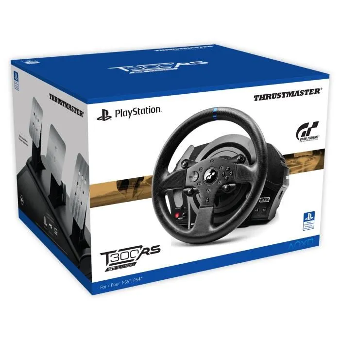Thrustmaster Volante T300RS GT Edition para PC / PS3 / PS4, Simulador de Carreras de Alta Gama con Retroalimentación de Fuerza y Pedales Metálicos 3 Thrustmaster Volante T300RS GT Edition para PC / PS3 / PS4, Simulador de Carreras de Alta Gama con Retroalimentación de Fuerza y Pedales Metálicos 3